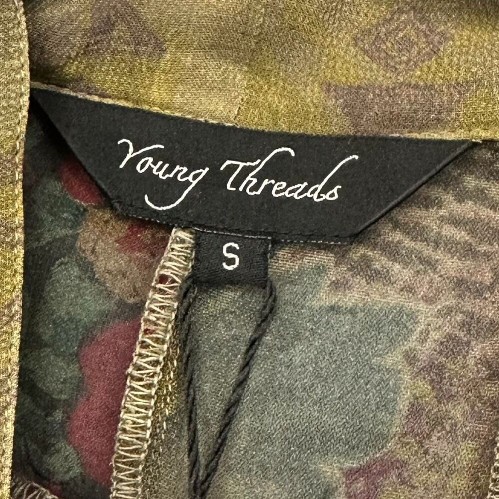 NWT YOUNG THREADS Patchwork Open Jacket Size:Sm N… - image 3